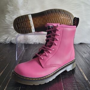 Dr. Martens Leather Lace Up Boots Girls Size 4